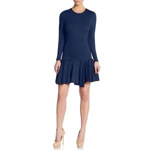 💙 Ronny Kobo Jayda Long Sleeve Pleated Mini Dress